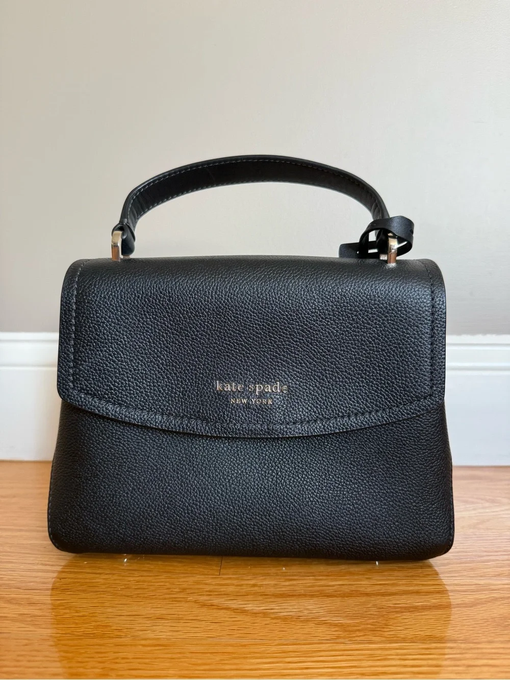 Kate Spade Black Pebbled Leather Satchel